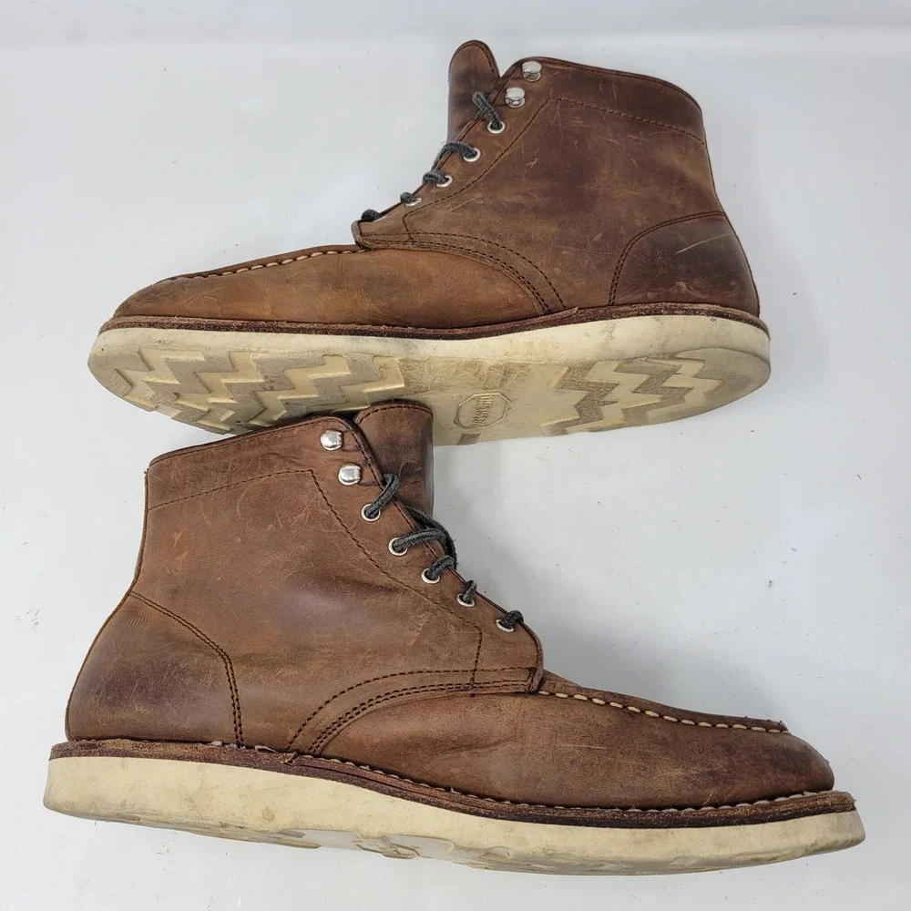 Thursday‎ Boot Co Diplomat Leather Moc Toe Boots Mens 12 Vibram Sole